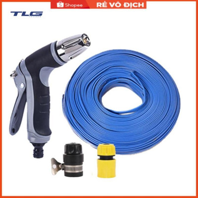 Bộ dây và vòi xịt tăng áp rửa xe tưới cây 3-5M 206817(cút nhựa nối đen 712-2)