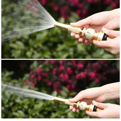 Bộ dây vòi xịt nước rửa xe, tưới cây . tăng áp 3 lần, loại 20m 206587 cút sập, + tặng đai