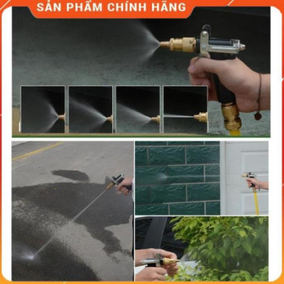 Bộ dây và vòi xịt tăng áp lực nươc 300% loại 10m (cút đồng) 206712