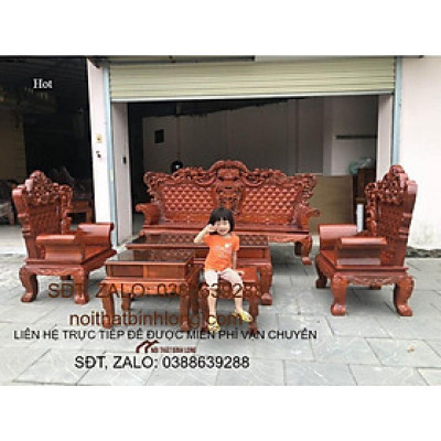 Bộ bàn ghế hoàng gia siêu đẹp sang trọng - Đồ Gỗ Bình Long 0388 639 288