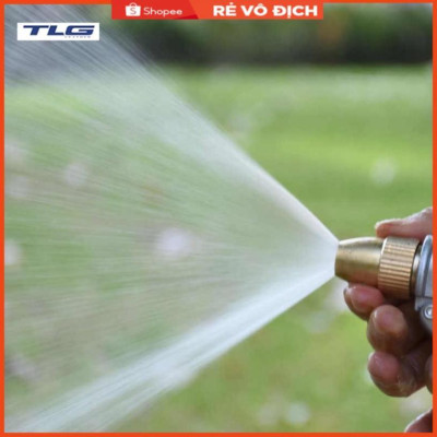 Bộ dây vòi xịt nước tưới cây rửa xe,tăng áp 3 lần, loại 7-10m (cút nhựa nối đồng nhựa) 206846