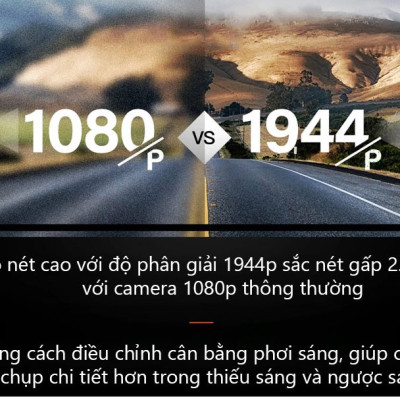 Camera Hành Trình Ô Tô 70mai A500S - 1944P, GPS, Cảnh Báo Va Chạm - Hàng chính hãng