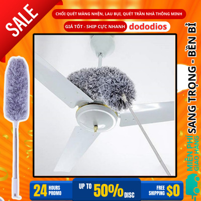 [COMBO DỌN DẸP ĐÓN TẾT] 1 chà sàn nhà tắm + 1 chổi quét trần nhà + 1 bàn chải vệ sinh khe hẹp - Chính hãng dododios