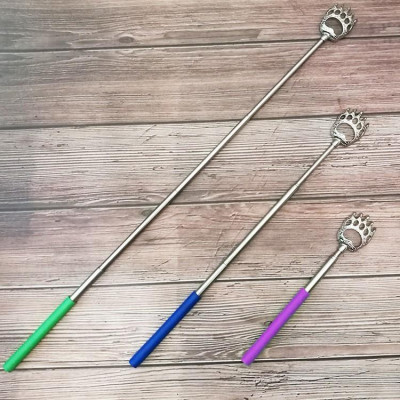 (Hàng New) Cây Gãi Lưng Hợp Kim Hình Móng Tay Gai Gãi Đã Ngứa Loại Tốt Có Thể Thu Gọn Kéo Dài 60cm Bất Kỳ Đâu Loại Tốt