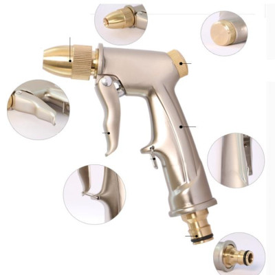 Bộ dây vòi xịt nước rửa xe, tưới cây . tăng áp 3 lần, loại 3m, 5m 206701-1 đầu đồng,cút,nối nhựa đen+ tặng đai