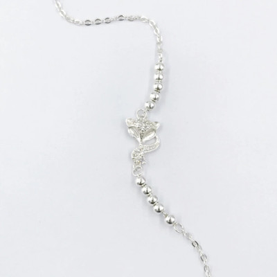 Lắc Chân Nữ Bạc Hiểu Minh LC216 Hồ Ly