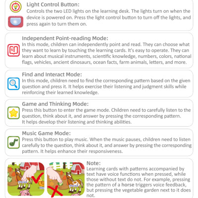 BAOLI - 2006B - Bàn Học Nhạc Giáo Dục 3in1 