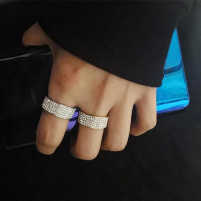 Nhẫn Nam Nữ Cao Cấp Titan Đính Đá Lấp Lánh Thời Trang Thép Không Gỉ  trangsucpt - Nhẫn Dring PTNNA29