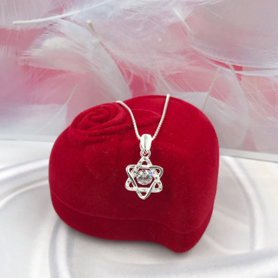 Dây Chuyền Vòng Cổ Bạc 925 Cao Cấp Ngôi Sao May Mắn Đính Đá CZ Cao Cấp Chống Xước BẠC HIỂU MINH DMD449