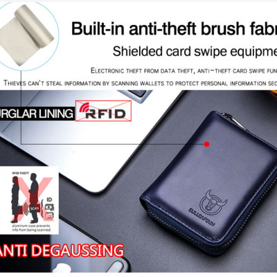 Ví nam đựng tiền đựng giấy phép lái xe thẻ đa năng 100% da bò thật cao cấp phong cách mới