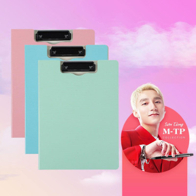 Bìa Trình Ký A4 Hai Mặt Nhựa - Phiên Bản Sơn Tùng M-TP Giới Hạn - Màu Hồng