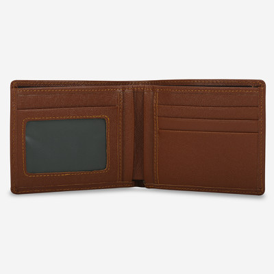 Ví nam da thật cầm tay chữ nhật hoạ tiết vân nhám IDIGO MW1 5024-00