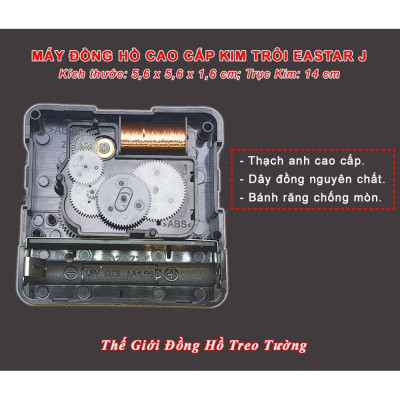 Máy Đồng Hồ KIM TRÔI Cao Cấp EASTAR NHẬT – Bộ Kim Tự Chọn (Kim Bầu, Kim Hoa Văn, Kim Khung...) – Tặng Pin Maxell