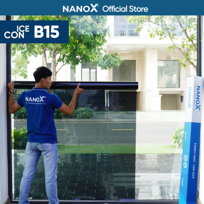 Phim cách nhiệt kính nhà NanoX B15 chống nắng nóng & chống UV màu tối