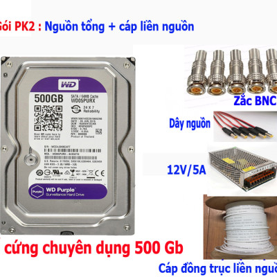 Trọn Bộ 4 Mắt Camera Hikvision 1080P 2.0 - Hàng chính hãng