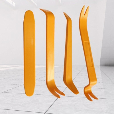 BỘ 4 DỤNG CỤ THÁO GỠ NỘI THẤT Ô TÔ BẰNG NHỰA tặng 1 THANH GHI SỐ ĐIỆN THOẠI TRÊN XE Ô TÔ