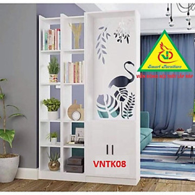 TỦ KỆ TRANG TRÍ KIÊM VÁCH NGĂN PHÒNG KHÁCH VNTK08 - NỘI THẤT LẮP RÁP VIENDONG ADV