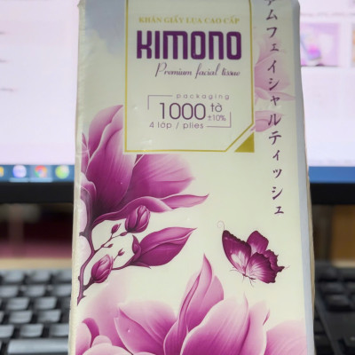 (Combo 9 Bịch) Khăn Giấy Đa Năng KIMONO Treo Tường Dạng Rút 1000 Tờ [TẶNG KÈM MÓC, 3 MÀU ] Làm Sạch Làm Sạch