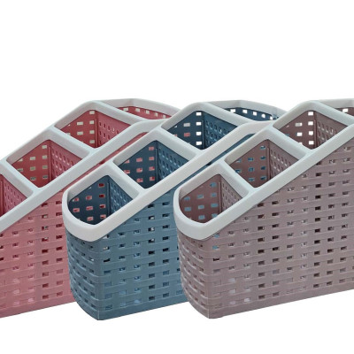 Khay nhựa mini để bàn 4 ngăn dùng đựng bút, để bàn, đựng đồ văn phòng phẩm, mỹ phẩm, ..đồ dùng đa năng phù hợp bàn làm việc, phòng tắm , nhà bếp tiện ích - HENRYSA ( Giao màu ngẫu nhiên)