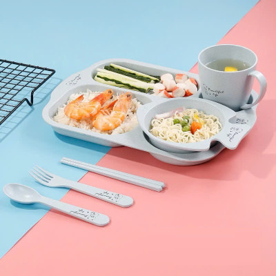 Bộ khay ăn dặm 6 món cho bé Beautiful life - Giao màu ngẫu nhiên