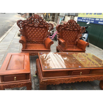 Mẫu bộ bàn ghế hoàng gia - ĐỒ GỖ MINH TÂM - 0388639288