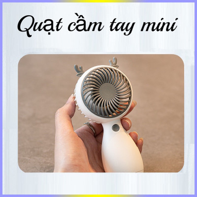 Phụ kiện tiện ích -Quạt mini cầm tay ,quạt để bàn có dây cắm USB ,quạt tích điện kèm tai cực xinh và đáng yêu 