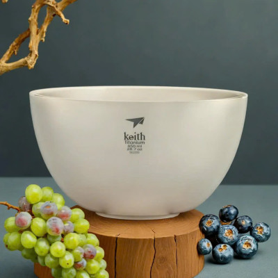 Tô chén ăn cách nhiệt 2 lớp Titanium Keith Ti5355 - 850ml