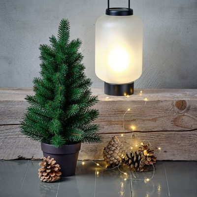 Cây thông Noel | JYSK Muninn | xi măng/sắt | xanh lá/nâu | DK13xC48cm