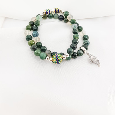 Vòng tay mệnh mộc, hỏa đá băng ngọc thủy tảo