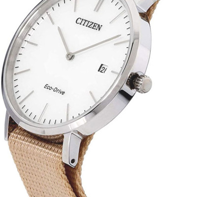 Đồng Hồ Nam Citizen Dây Vải Nato AU1080-20A - Mặt Trắng