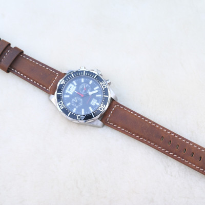 Dây Da Đồng Hồ Da Bò Sáp Vintage, Phong Cách Bụi Bậm Cổ Điển thay thế dành cho Đồng Hồ cổ Điển - Các Loại Swatch