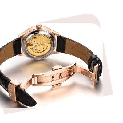 Đồng hồ nữ chính hãng IW CARNIVAL IW573G-3 Kính sapphire ,chống xước ,Chống nước 30m ,Bảo hành 24 tháng,Máy cơ (Automatic),dây da cao cấp, thiết kế đơn giản dễ đeo