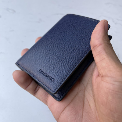 Ví cầm tay unisex PANDAGO Pandora 02 đáng đứng nhỏ gọn bỏ túi nhiều ngăn da thật cao cấp thời trang