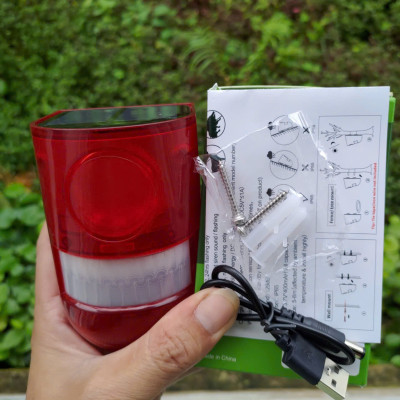 chuông báo động chống trộm hồng ngoại MS219 sử dụng năng lượng mặt trời