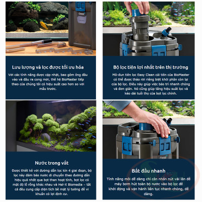 Lọc thùng Oase BioMaster 2 Filter 250 / 350 / 600 / 850 cao cấp bể thủy sinh cá tép cảnh