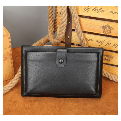 Clutch nam Ví cầm tay da bò thật BHM7334 Bền đẹp không bong tróc