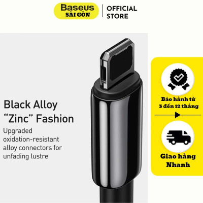 Cáp sạc nhanh Baseus tungsten gold fast charging data cable 2.4A USB-IP CALWJ-A01- Hàng chính hãng