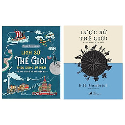 Combo 2 cuốn: Lịch sử thế giới theo dòng sự kiện+ Lược sử thế giới