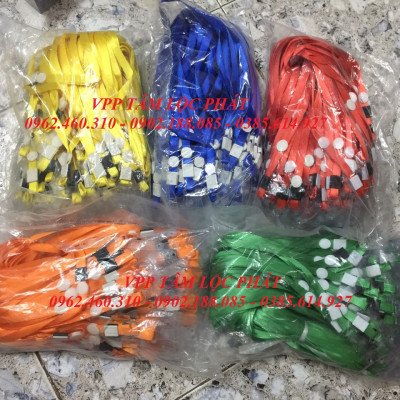 SỈ 50 BỘ THẺ ĐEO NHÂN VIÊN gồm BAO THẺ TÊN 207 (DỌC) + dây đeo thẻ lụa móc nhựa (LOẠI ĐẸP)
