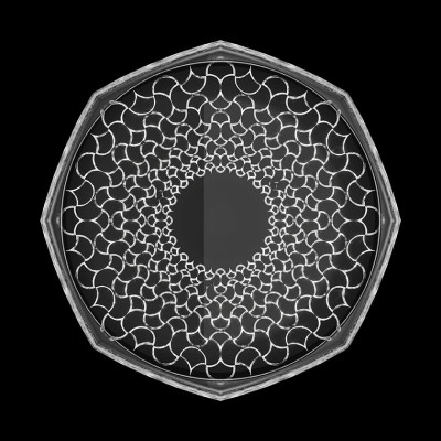 Khay Đựng Trái Cây Thuỷ Tinh Pha Lê Ý RCR - Arabesque Centerpiece 30cm