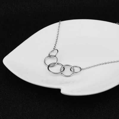 Dây chuyền vòng tròn basic cá tính nám nữ