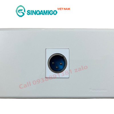 Hạt ổ cắm âm thanh Canon XLR đầu âm Sinoamigo F24-2 Type 45 | Lắp ổ cắm âm tường/ âm sàn / âm bàn - Hàng chính hãng