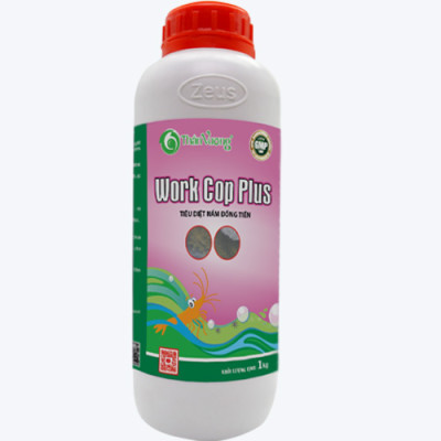 Khống chế nấm đồng tiền ao tôm WORK COP Plus