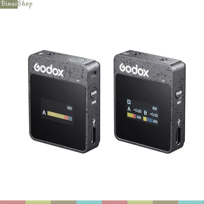 Godox MoveLink II - Micro Cài Áo Không Dây 2.4GHz Cho Smartphone, Máy Ảnh, Sử Dụng 10 Giờ, Phạm Vi Thu 100m - Hàng Nhập Khẩu