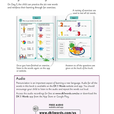 French For Everyone Junior 5 Words A Day: Learn And Practise 1,000 French Words