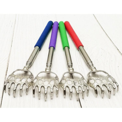 Cây Gãi Lưng Hợp Kim Hình Móng Vuốt Gấu Gãi Đã Ngứa Loại Tốt Mềm Êm Thao Tác Đơn Giản Kéo Rút Là Dùng