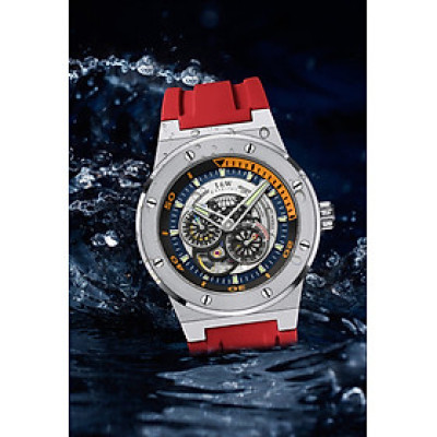 Đồng hồ nam chính hãng IW CARNIVAL IW619G-1 Kính sapphire ,chống xước,Chống nước 50m,Bảo hành 24 tháng,Máy cơ (Automatic),Dây cao su cao cấp,thiết kế lộ cơ thể thao