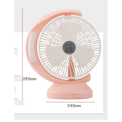 Quạt Tích Điện Để Bàn Có Đèn Led QG-5590 - Giao màu ngẫu nhiên