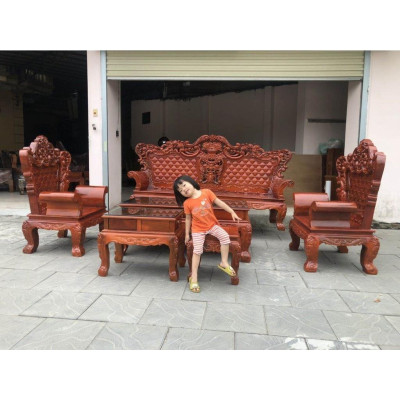 Bộ bàn ghế hoàng gia siêu đẹp sang trọng - Đồ Gỗ Bình Long 0388 639 288