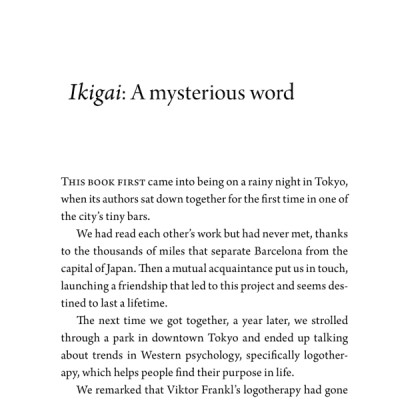 Ikigai : The Japanese Secret To A Long And Happy Life